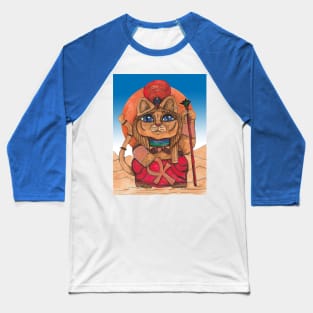 Sekhmet Egyptian Goddess lucky cat Baseball T-Shirt